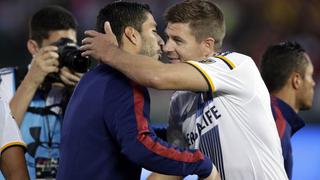 Luis Suárez y Gerrard se reencontraron en amistoso en EE.UU.
