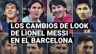Los cambios de look de Lionel Messi a lo largo de su carrera en el Barcelona