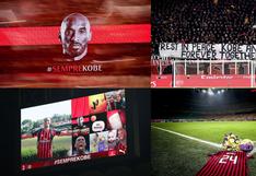Hinchas del AC Milan recordaron a Kobe Bryant con un emotivo homenaje en San Siro [FOTOS]