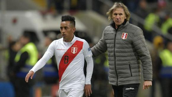 Christian Cueva ingresó a los 58 minutos del amistoso de ida entre Perú y Uruguay por la fecha FIFA de octubre, en reemplazo de un amonestado Gabriel Costa. (Foto: AFP)