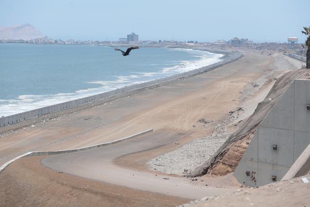 Este Diario realizó ayer un recorrido y constató que los trabajos en la Costa Verde del Callao siguen paralizados. La obra fue suspendida por el escándalo de Odebrecht (Hugo Pérez / El Comercio)