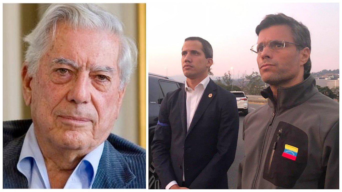 En su relación con Venezuela Vargas Llosa ha expresado su solidaridad y respaldo decidido a Juan Guaidó y a Leopoldo López.