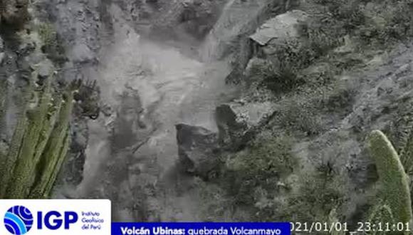 En Moquegua, alertan que se registró un segundo lahar consecutivo en el volcán Ubinas | Foto: Referencial / IGP