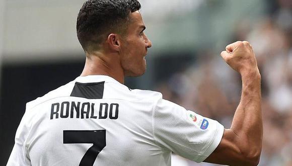 Cristiano Ronaldo se estrenó como goleador de la Juventus con un doblete frente a Sassuolo. CR7 fue captado por uno de los hinchas en la tribuna y en pocas horas, el video se volvió viral en YouTube (Foto: AFP)
