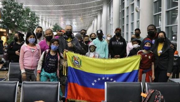 Un grupo de 90 venezolanos fueron repatriados desde Ecuador en noviembre del 2021, en el marco del Plan Vuelta a la Patria, impulsado por el gobierno chavista. (Foto: Cancillería de Venezuela)