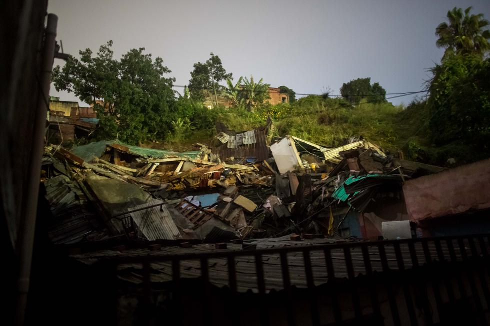 Fotografía de escombros de casas derrumbadas en Caracas (Venezuela). EFE/ Miguel Gutiérrez