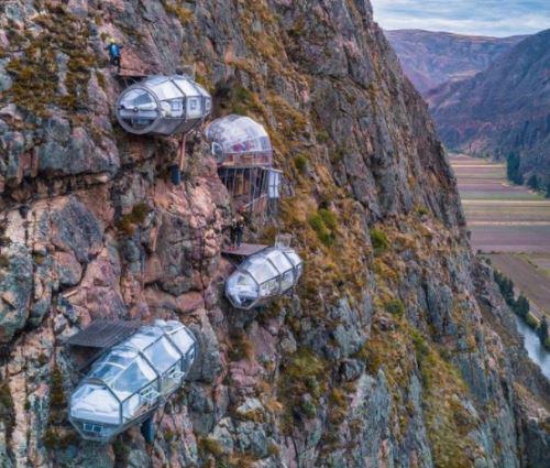 Cusco: así es dormir en cápsulas a 366 metros de altura. (Foto: Andina)