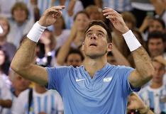 Copa Davis: Juan Martín del Potro venció a Karlovic e igualó la final