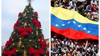 Desahogados, venezolanos compran árboles de Navidad por US$100