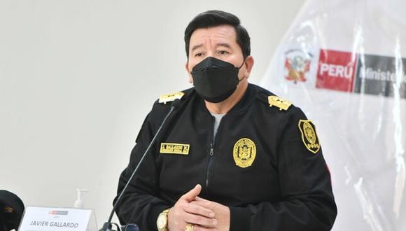 Javier Gallardo fue nombrado jefe de la policía por el presidente Castillo el pasado 2 de septiembre. Por entonces, Juan Carrasco era el ministro del Interior. (Foto: Mininter)