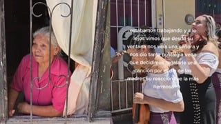 La conmovedora serenata de unos mariachis a anciana por el Día de la Madre