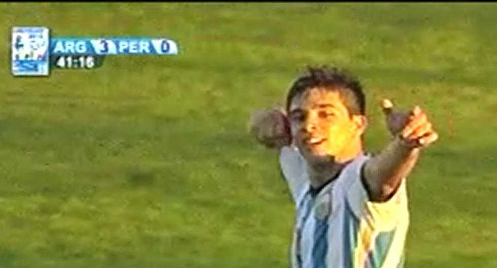 Giovanni Simeone hizo el cuarto gol de Argentina. (Foto: Captura)