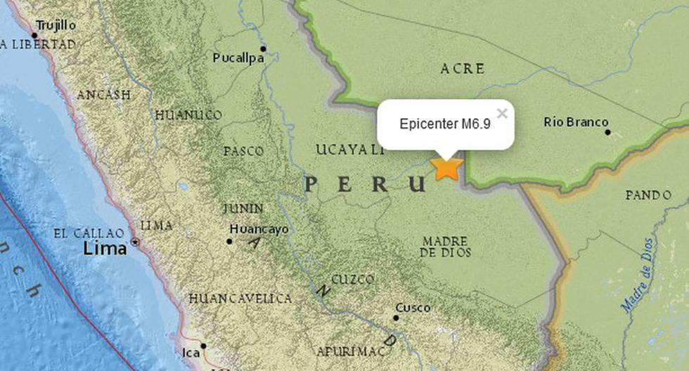 Sismo fuerte en Perú se sintió en otros países como Bolivia, Brasil y Chile (USGS.GOV)