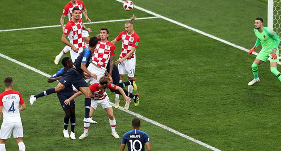 Francia vs Croacia y el autogol de Mandzukic en la final del Mundial Rusia 2018. (Foto: Getty Images)