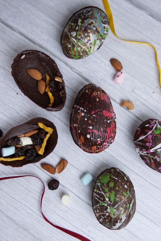 Ukaw Easter eggs, filled with nuts and hand painted.