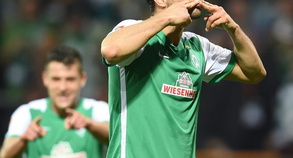 Werder Bremen, con Claudio Pizarro, humilló al Stuttgart por la Bundesliga. (Foto: EFE)