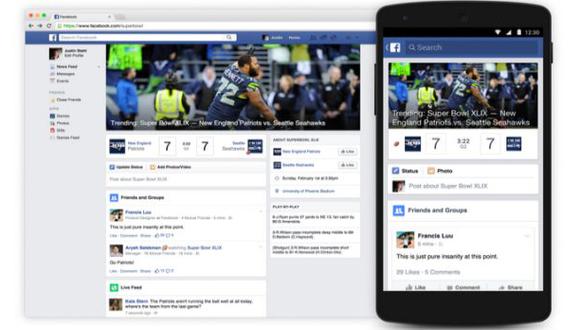 Facebook también se une a la fiebre del Super Bowl