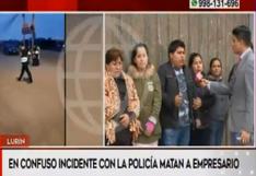 Fiscalía pide prisión preventiva para policía que habría matado a empresario en Lurín