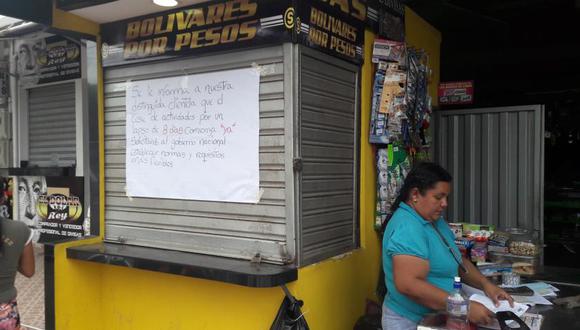 Cientos de locales comerciales de diferente actividad permanecen cerrados debido a esta restricción limítrofe. Foto: El Tiempo de Colombia/ GDA