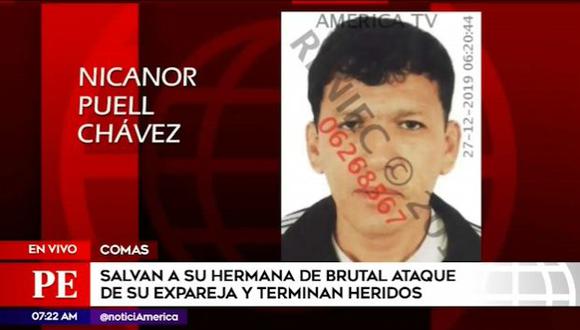 Nicanor Daly Puell Chávez había salido de la cárcel meses atrás luego de cumplir una condena por robo agravado. (Captura: América Noticias)