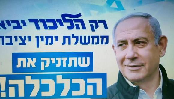 El partido de Benjamin Netanyahu lidera los resultados a boca de urna en Israel. (Foto: EFE).