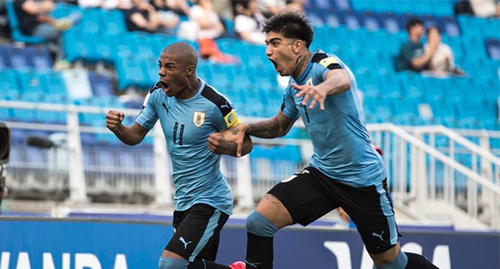 Con gol de su capitán Nicolás De la Cruz, Uruguay venció 1-0 a Arabia Saudita y alcanzó los cuartos de final del Mundial Sub 20 de Corea del Sur. (Foto: FIFA)