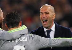 Cristiano Ronaldo: Zinedine Zidane lo alaba tras triplete con Real Madrid