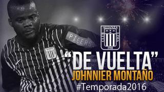 Alianza Lima: Johnnier Montaño vuelve a reforzar al club íntimo