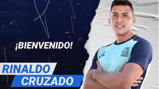 Alianza Atlético de Sullana confirmó la contratación de Rinaldo Cruzado para esta temporada