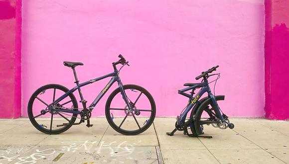Tuck Bike, la bicicleta plegable que también permite que sus llantas se doblen. | (Foto: Tuck Bike)