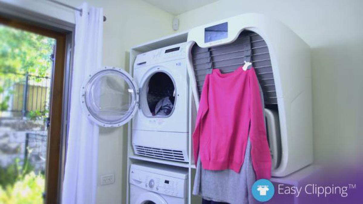 Una máquina que dobla toda la ropa de la casa
