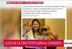 Cantante criolla Lucía de la Cruz postulará al Congreso