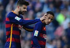 Gerard Piqué llenó de elogios a Neymar tras la goleada del Barcelona