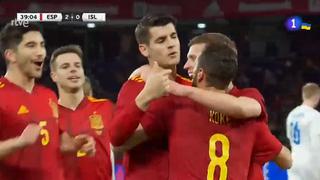 El doblete de Morata para el 2-0 de España en amistoso contra Islandia | VIDEO