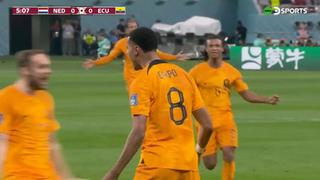 Zapatazo de Gakpo: Ecuador sufre el 1-0 en los minutos iniciales del partido en Qatar 2022 | VIDEO
