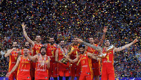 España consiguió su segundo título mundial de básquetbol. | AFP