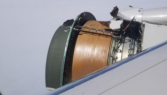 Pánico en vuelo de United al ver que motor se rompía en el aire. (Foto: Maria Falaschi, vía Twitter).