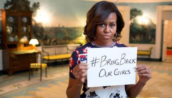 Michelle Obama recuerda a niñas secuestradas en Día de la Madre
