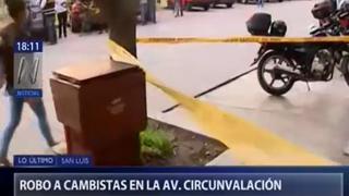 San Luis: asaltan a dos cambistas en Av. Circunvalación