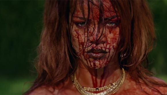 Rihanna protagoniza un baño de sangre en su nuevo videoclip