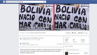Facebook: polémica por marcha pro Bolivia convocada en Chile