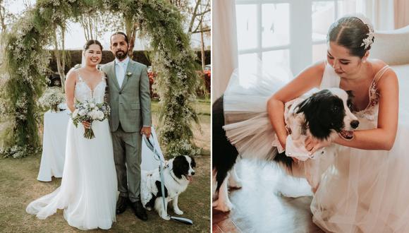 Adriana y Renzo son los padres de “Los Panditas”, tres perros ‘influencers’ que fueron los invitados estrella en el matrimonio de la pareja. (Fotos: Los Roots)