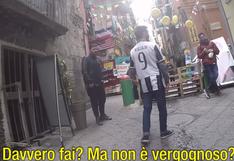 YouTube: hincha de la Juventus fue a Nápoli con una camiseta de Higuaín y esto pasó