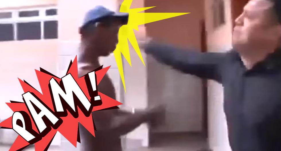 Reportero golpea a delincuente que le escupió en la cara. (Foto: Captura de YouTube)