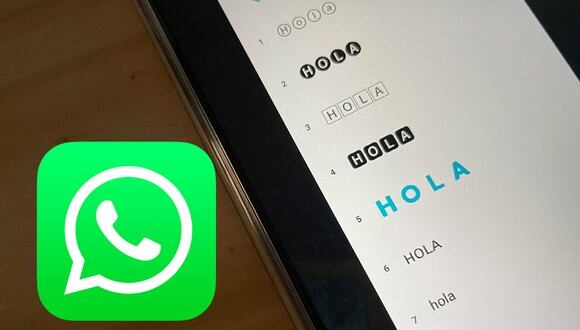 De esta manera podrás cambiar las letras de WhatsApp de manera rápida. (Foto: MAG)