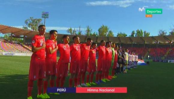 Perú vs. Paraguay EN VIVO: así sonó el himno nacional en el Estadio Fiscal de Talca | VIDEO. (Foto: Captura de pantalla)