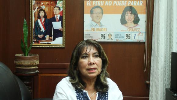 Martha Chávez, una de las principales representantes del fujimorismo, fue elegida para encabezar la lista por Lima de Fuerza Popular. (Foto:GEC)