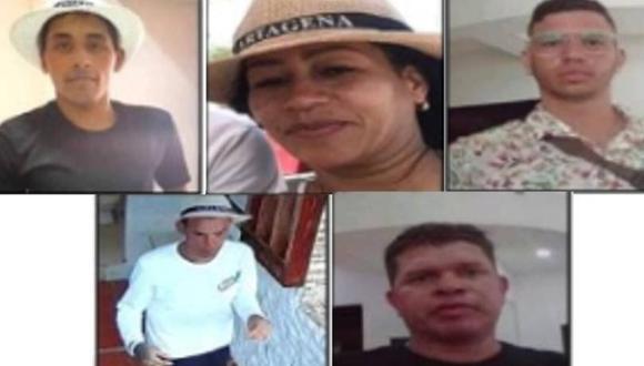Los detenidos en Colombia por crimen del fiscal paraguato Marcelo Pecci. (FOTO: Autoridades de Colombia).