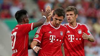 Bayern, sin Claudio Pizarro, goleó en inicio de la Copa Alemana 