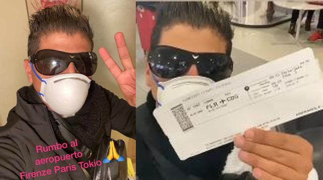 John Kelvin logró salir de la cuarentena en Italia por el coronavirus y ya está rumbo a Japón. (Foto: Instagram)